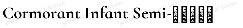 Cormorant Infant Semi字体转换